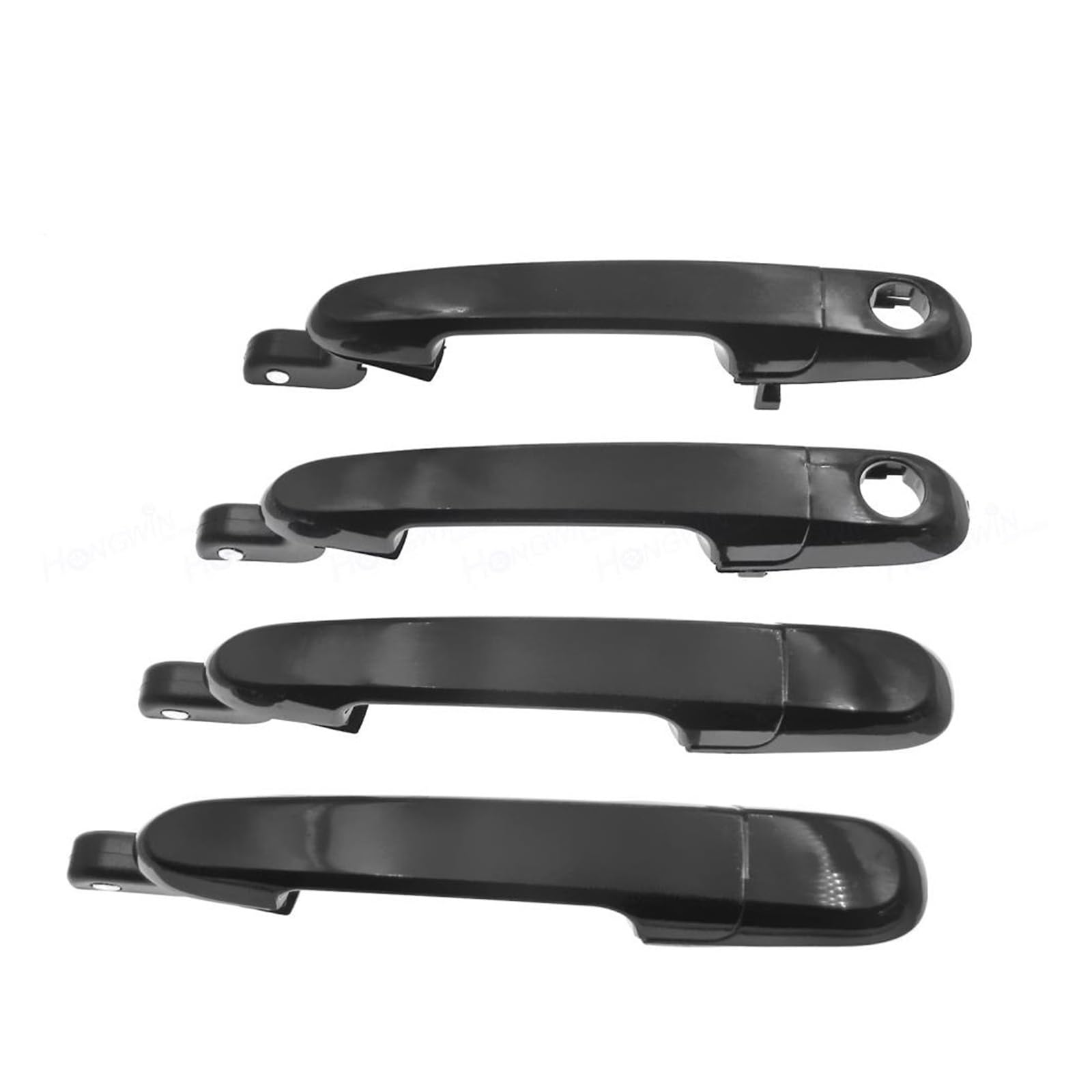 ZhanNuoBHd for Hyundai for Accent for Verna 2006-2011 826501E050 826601E050 836501E050 836601E050 Outside Door Handles Silver Vehicle Exterior Outer Door Handle(One Set 4pcs)