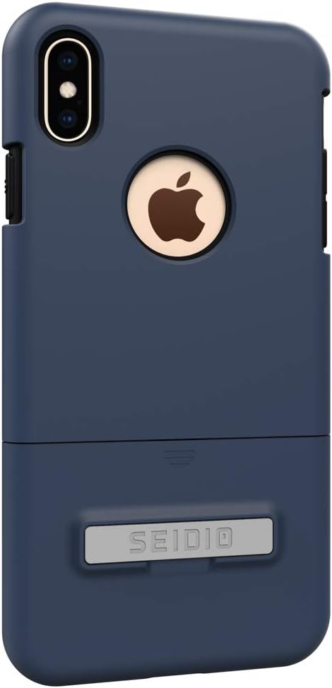 Seidio Surface with Kickstand for Apple iPhone Xs Max (Midnight Blue/Black)