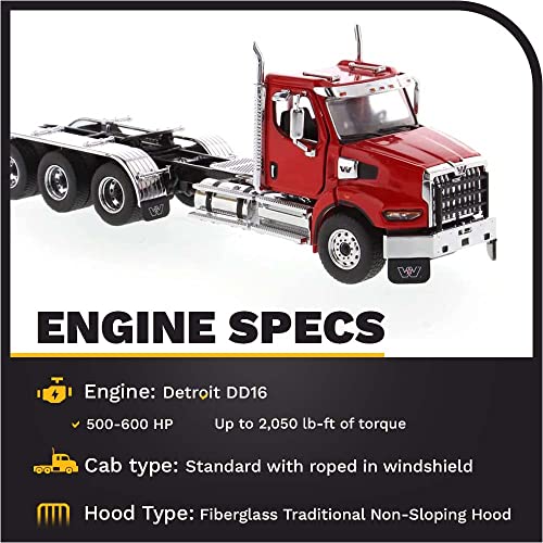 Diecast Masters Western Star 49X SB Tridem Tractor 1:50 miniatura 3