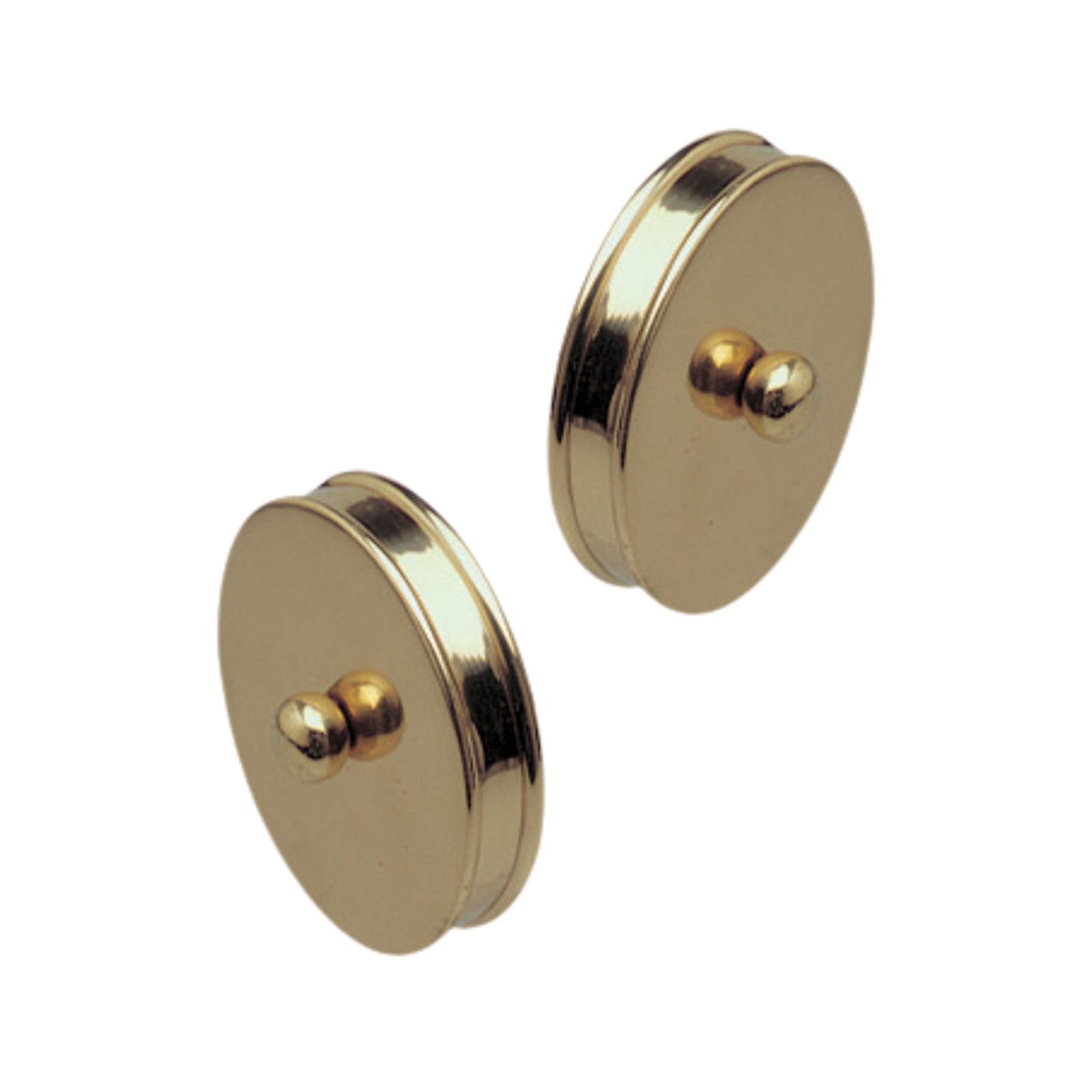 Jackson Woodturners Brass Slim Round End Cap – 54mm Handrail Finishing Caps for Staircases & Banisters (Pair)