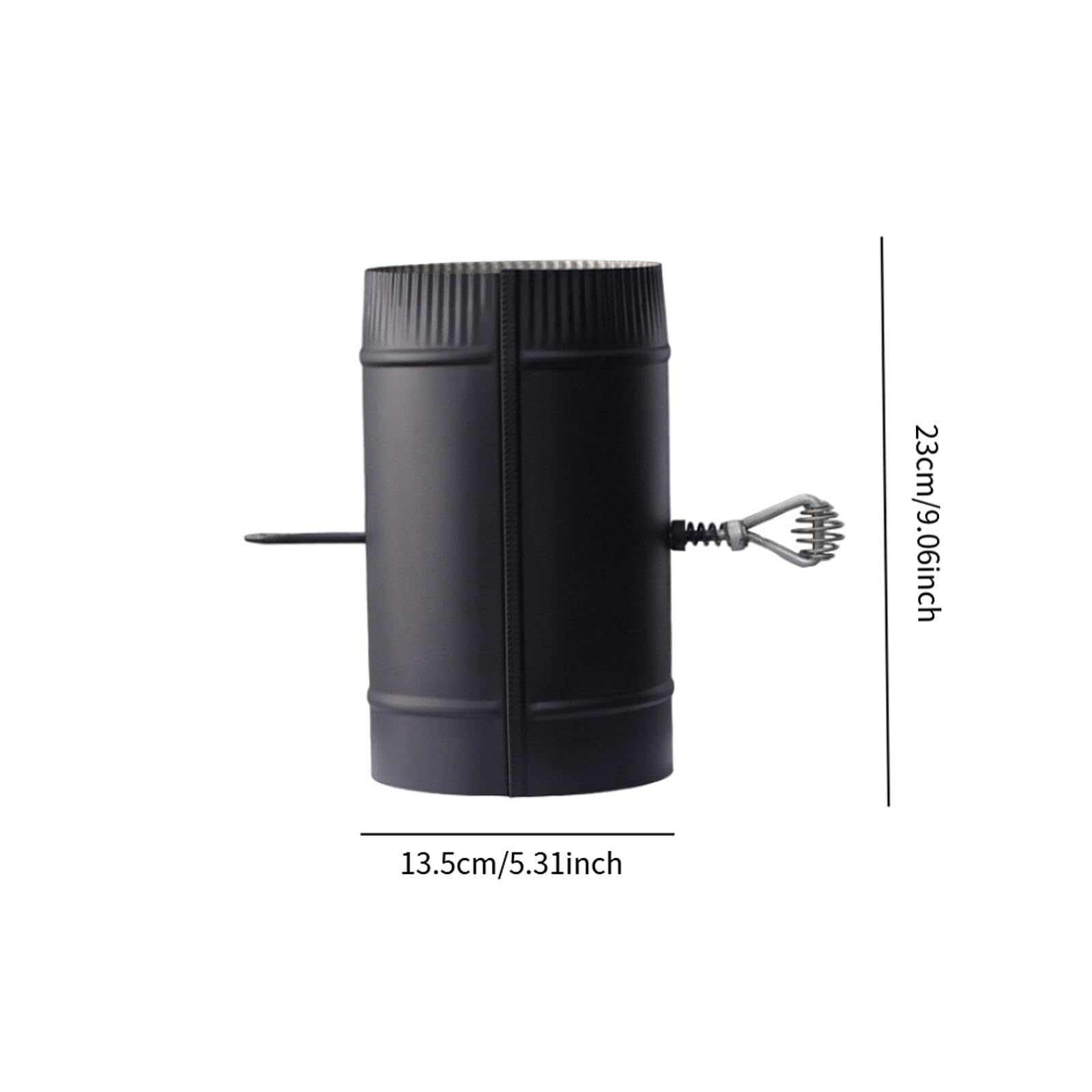 Tubo di Scarico per Stufa, Canna, Accessorio per Stufa, Tubo di Scarico Fumi, Acciaio Inox Resistente Al Calore con per L'aspiraz, 13.5 Cm X 23 Cm