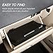 Samsill Glove Box Organizer with Tire Gauge, Flexible Soft Cover Zipper Car Organizer, Black