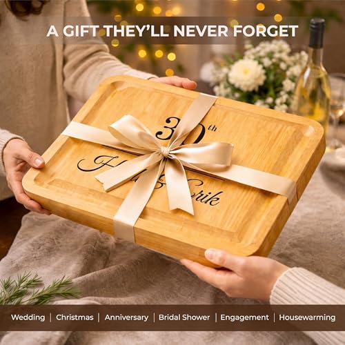 Tabla de cortar de bambú personalizada con cajón y utensilios miniatura 4