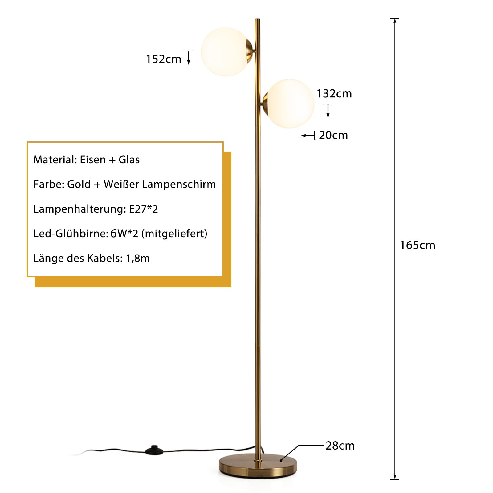 Moderne Vloerlamp 169 Cm Industriële Vloerlamp Met 3 Kooivormige Kappen Voetschakelaar Stevige Voet Hoge Vloerlamp Zwart
