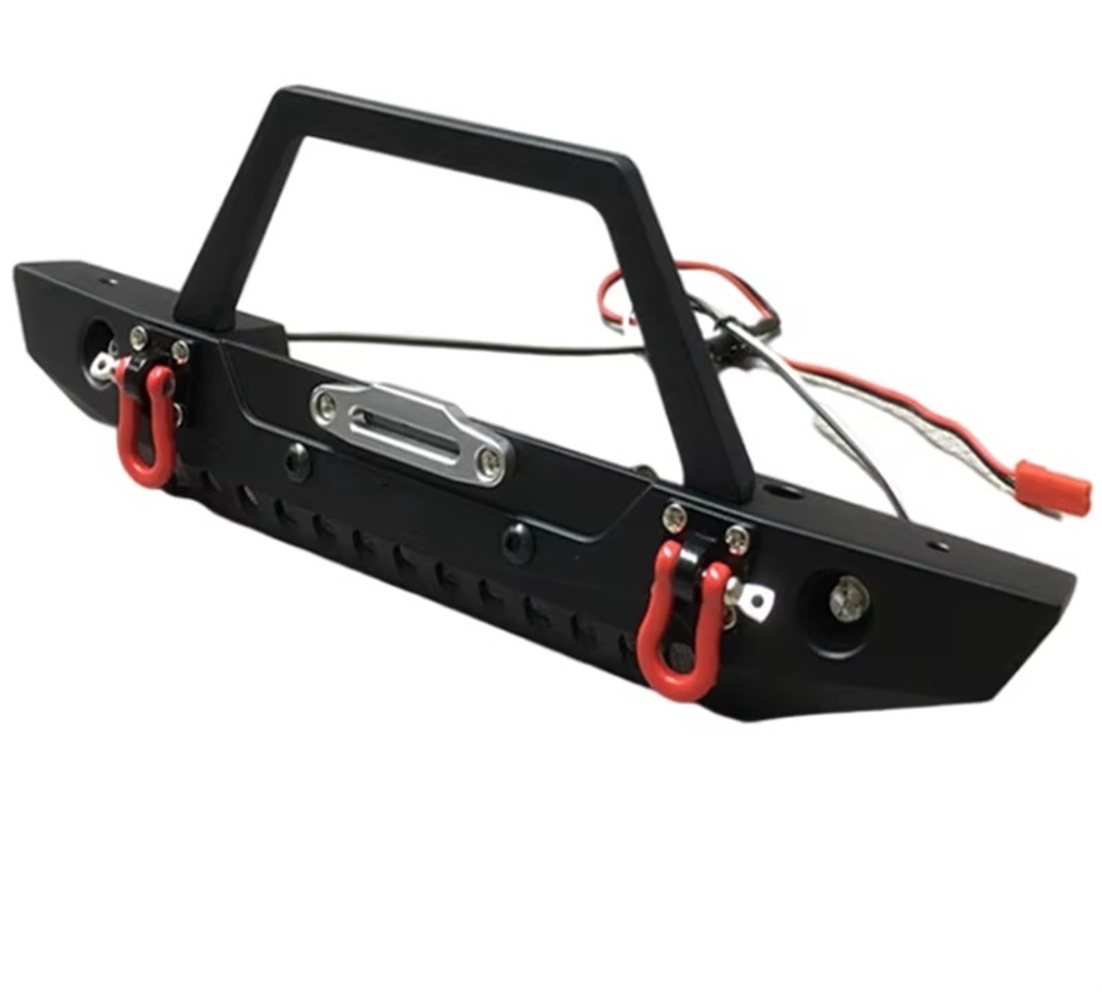Paraurti RC per Axial per SCX10 II 90046 per Traxxas per TRX4 1/10 RC Crawler Car Paraurti Anteriore Metallo con Luci Lampada Aggiornamenti Parti