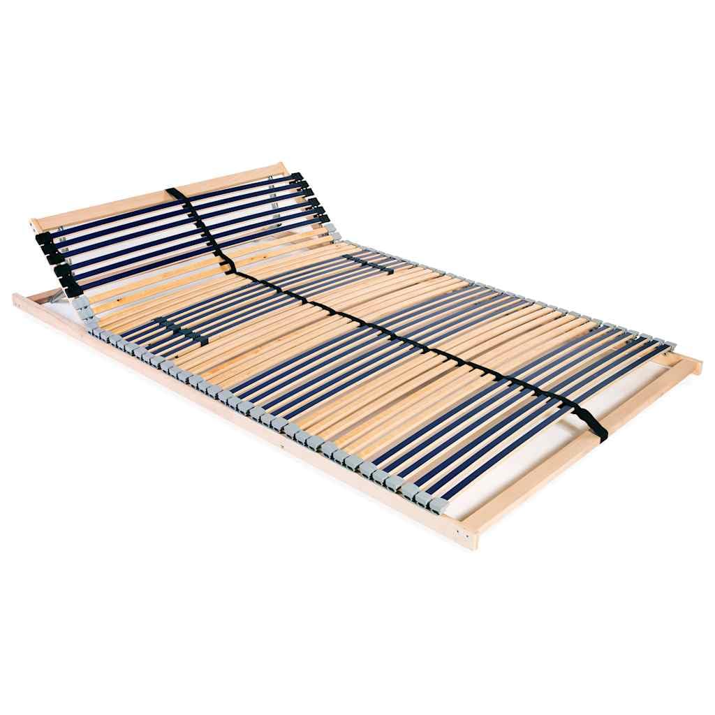 vidaXL Somier de láminas sin colchón con 42 Listones 7 Zonas 120x200cm