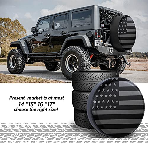 Jusen American Flag Spare Tire Cover