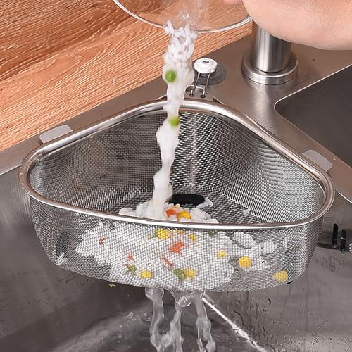Colador de malla para fregadero de acero inoxidable