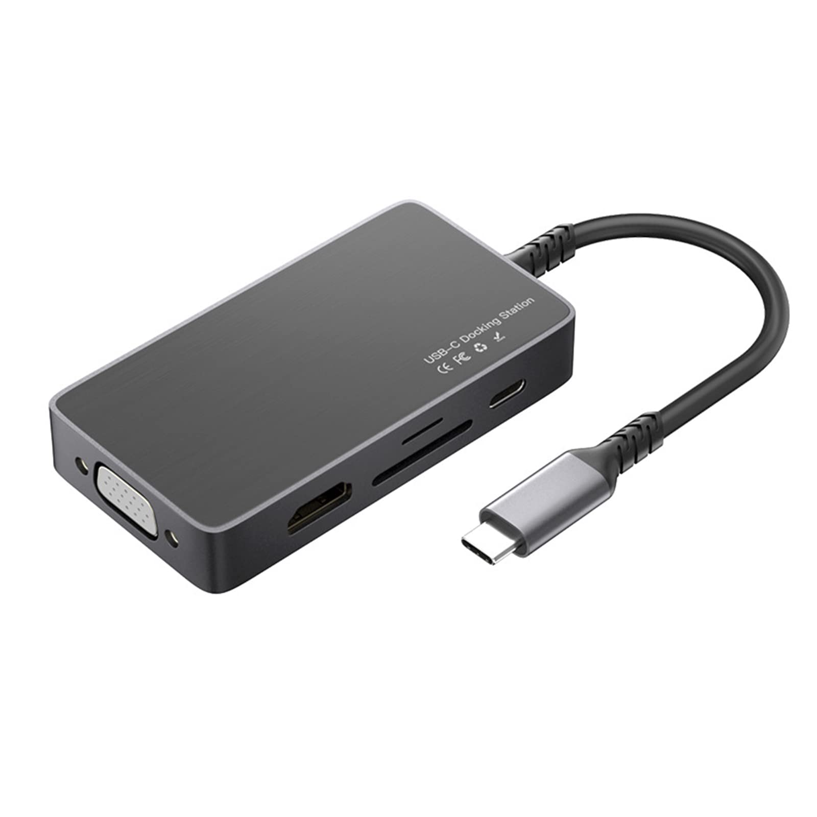 USB C Hub Alluminio Tipo-C Dock Station con 3 porte USB 3.0 Card Splitter PD Hub per laptop Computer Splitter per Laptop