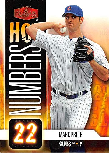 Mark Prior baseball card 2006 Fleer Flair Showcase #HN20 Hot Numbers Insert Edition (Chicago Cubs)