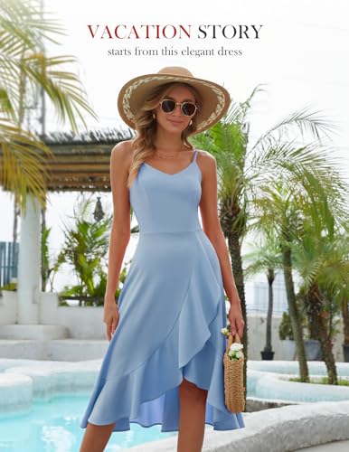 Image of DRESSTELLS Women's Cocktail Dresses, Formal Wedding Guest Graduation Party High Low Dress