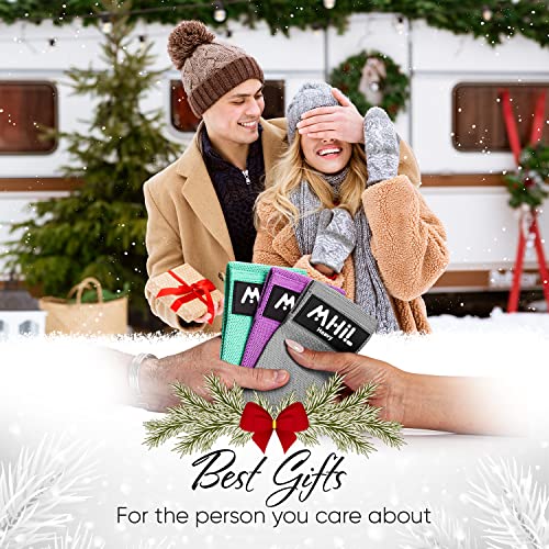 MhIL Booty Bands - Bands for Working Out , Best Resistance Bands for Women and Men - Thick Elastic Fabric Workout Bands… - Image 5