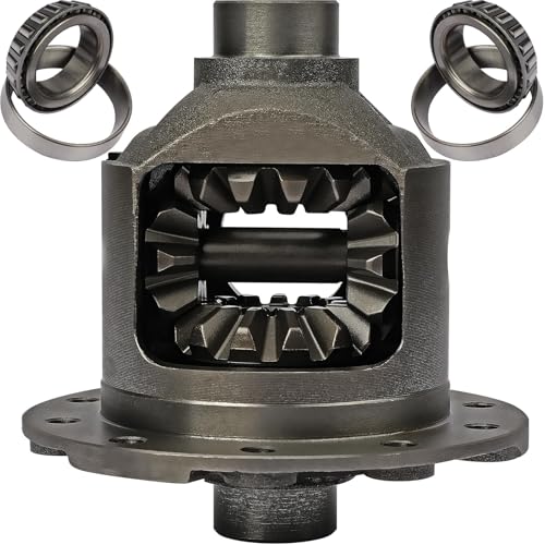 Fexhull Rear 8.5 and 8.6 Differential Case Kit Assembly with Differential Bearing Open Differential Fit for Cadillac GMC Chevy with 30 spline 10 bolt Axles & 2.73-5.13 Ratios