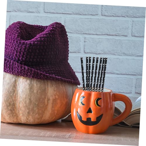 Pitillos de papel Halloween con diseño murciélago 50 pcs miniatura 7