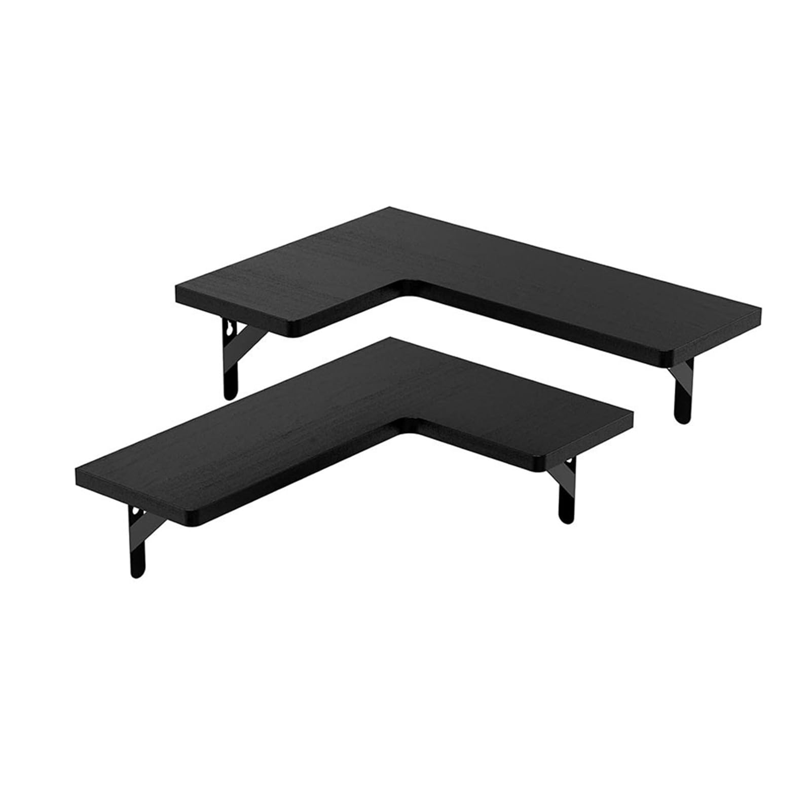 Buxuaaaa Wall Mount Floating Corner Shelves Decorative Corner Floating Shelves Sturdy Wood Wall Mount for Organizing Easy Install