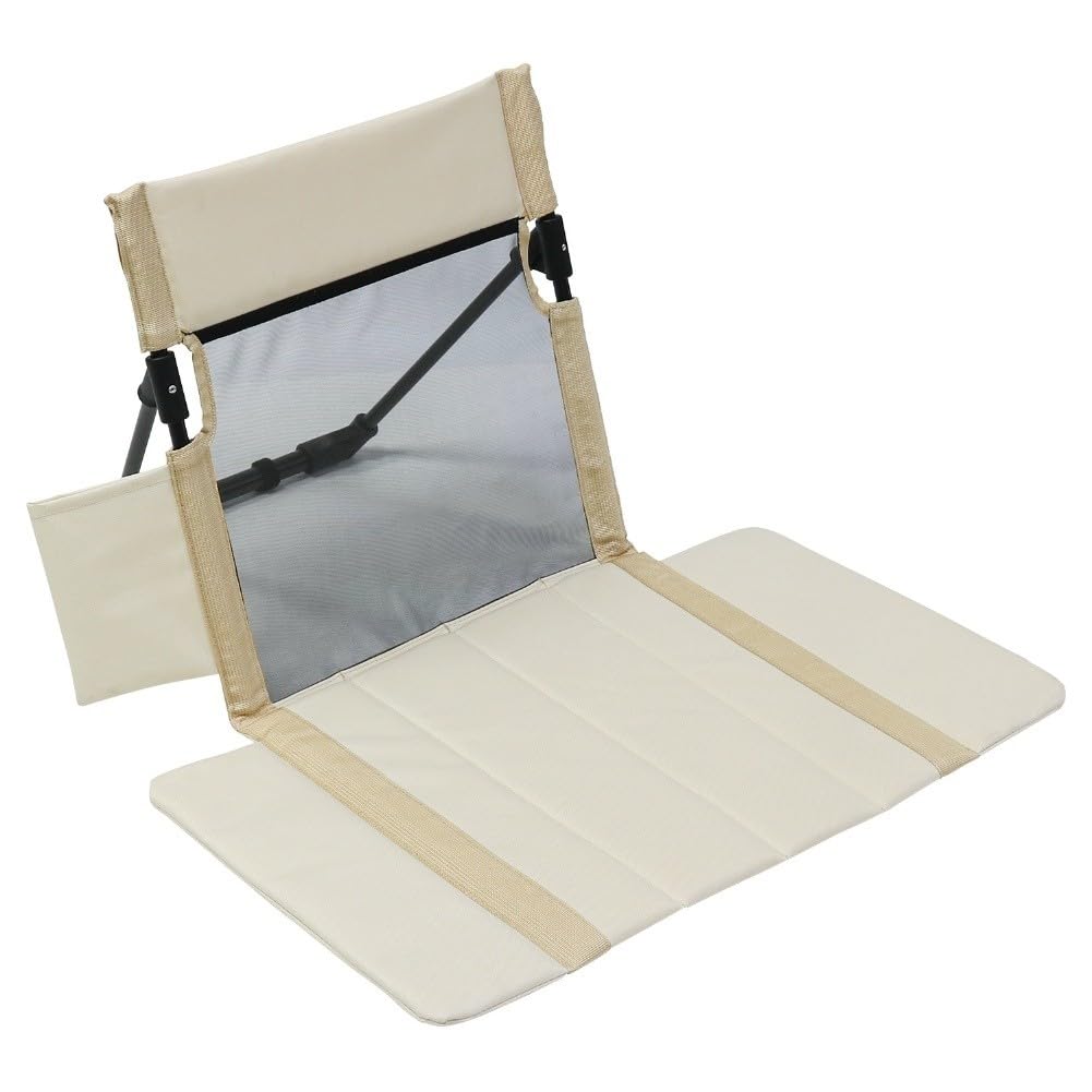 Cojín plegable portátil para silla de playa con resp transpirable para malla y bolsillo de almacenamiento liro para camping nic piscina tela Ox 600D capacidad de 100 kg