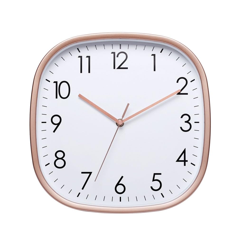 Orologio da parete Orologio da parete for soggiorno Orologio da parete silenzioso quadrato con angoli arrotondati Orologio da parete luminoso for camera da letto e studio Reloj De Pared