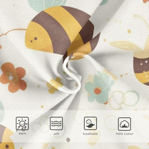 KLL Linear Bee Liquid Toddler Boys Pure Cotton Nighttime Underwear Breathable Children Panties3