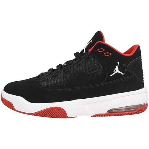 Jordan Max Aura 2 Big Kid Shoes, Black/White-Gym Red CN8094-016, Size 5.5y US