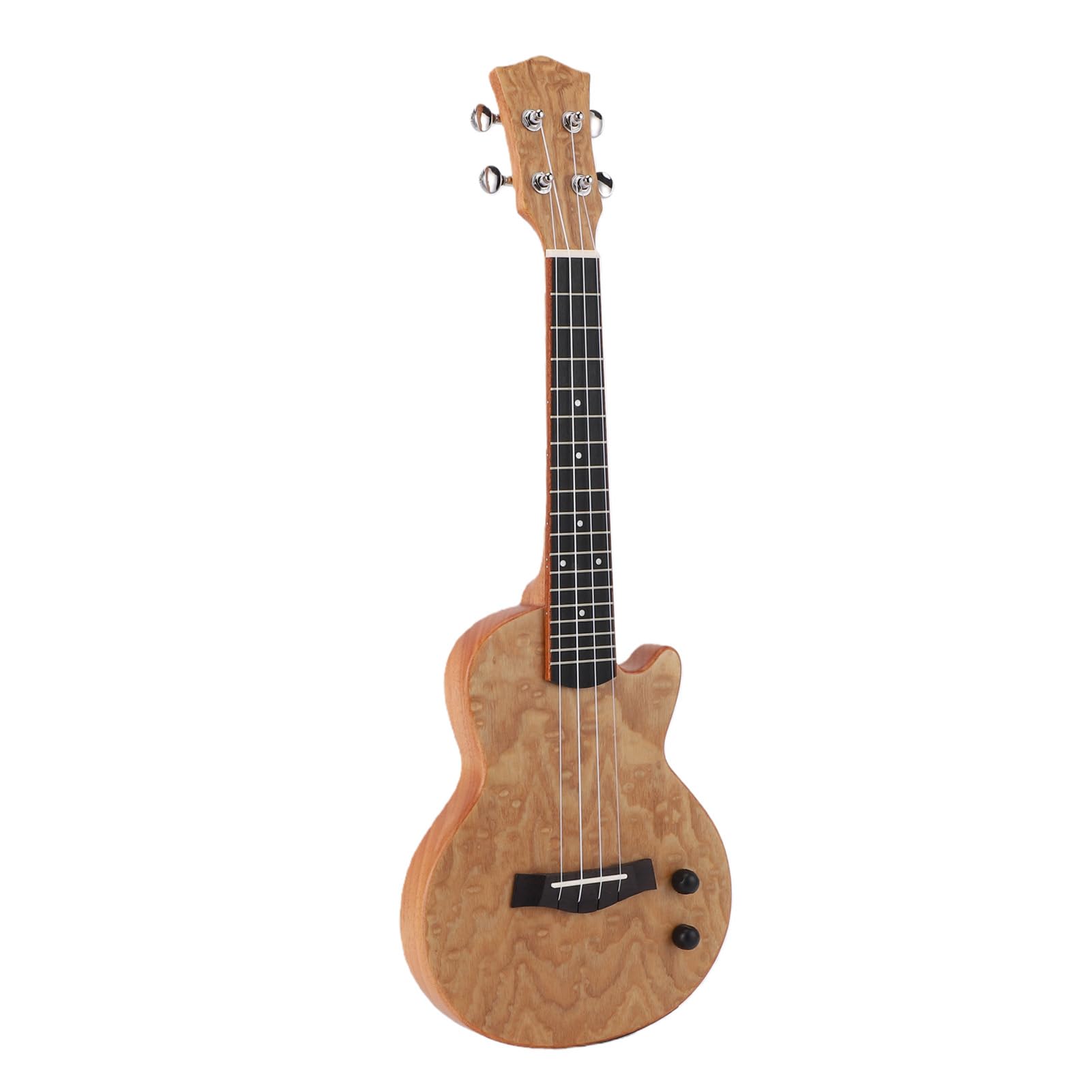 Keenso Ukulele Elettrico, Ukulele Elettrico Bluetooth da 23 Pollici con Struttura in Ebano in Fibra di Carbonio Okoume, Ricaricabile 600mAh, Ricarica 2H, con Custodia per Adulti e Amanti della Musica