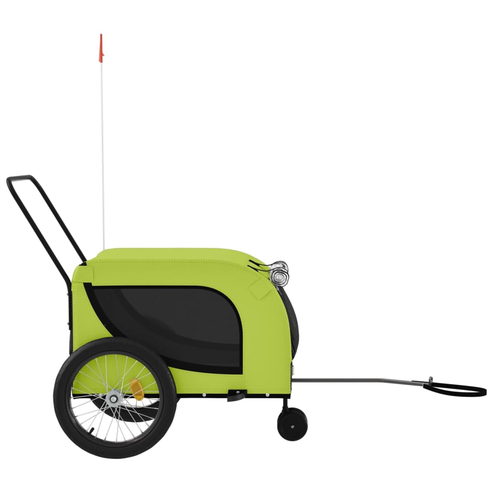 Homgoday Remolque de Bicicleta para Animales Azul y Negro Oxford y Hierro Muebles Decoración De Cámara