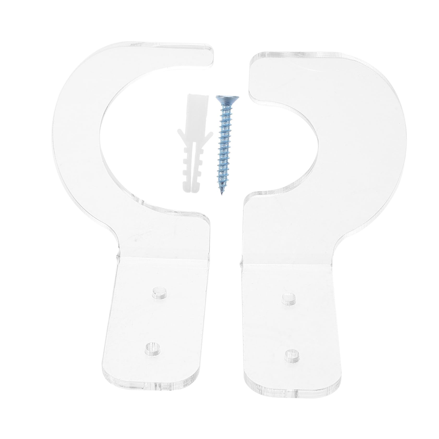 Garneck Bat Wall Hook Baseball Bat Holder Display Acrylic Stand for Softball Hockey Stick