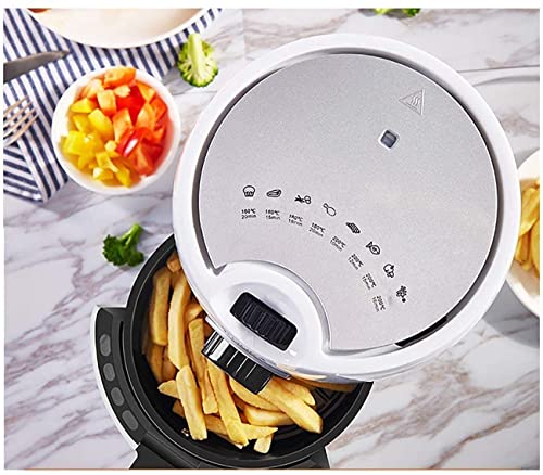 Air Fryer 2QT Compact Hot Oven Oilless with Temperature Control and Auto Shut Off Feature Knob and Touch Screen Combination Control 1000W White - Image 2