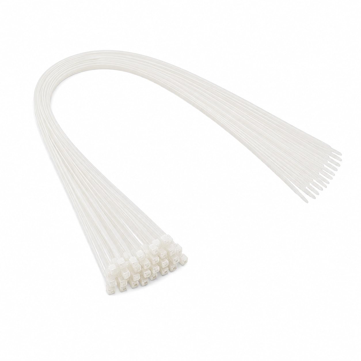 On1shelf Natural On1shelf® White Extra Long Cable Ties 920Mm X 4.8Mm (36 Inch), Strong Nylon Pa66 Zip Ties For Large Bundles, Cable Management, Garage, Workshop & Home Use, 10 Pack