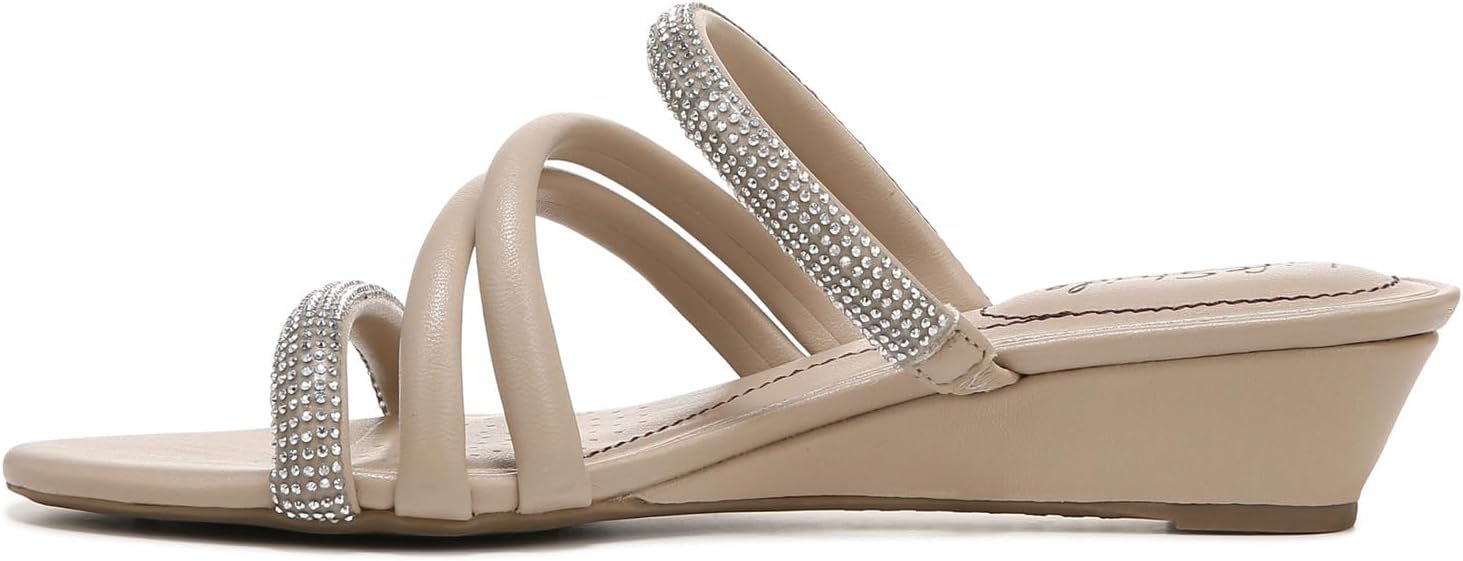 LifeStride Womens Yours Truly 2 Strappy Wedge Sandal Tender Taupe 8 W