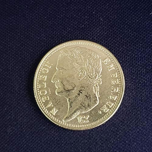 WLZQELVCF Pièce d'or Napoléon 1809, pièce commémorative Antique, Collection, décoration, Cadeau