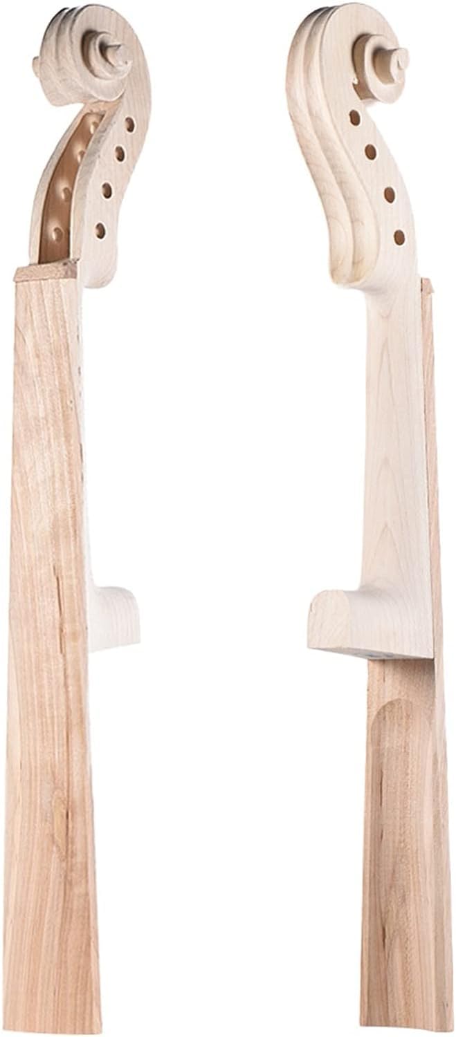 CoByda Skrzypce DIY 4/4 Zestaw skrzypiec Naturalne lite drewno, skrzypce akustyczne ze świerkowym topem, klon, tył szyi, podstrunnica (kolor: z EQ) (Jujube Wood Fitting)