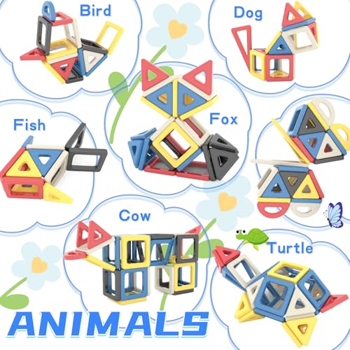 Blocs de construction magnétiques éducatifs et jouets de construction STEM 3-8 ans