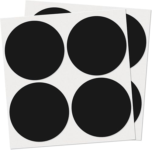 YIKIADA Calcomanías redondas de puntos negros de 4 pulgadas, etiquetas de colores circulares, etiquetas de codificación de color para oficina, aula,