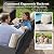 Amopatio 7 Seats Patio Furniture Set, 360° Swivel Chairs, 6 Pieces, Beige