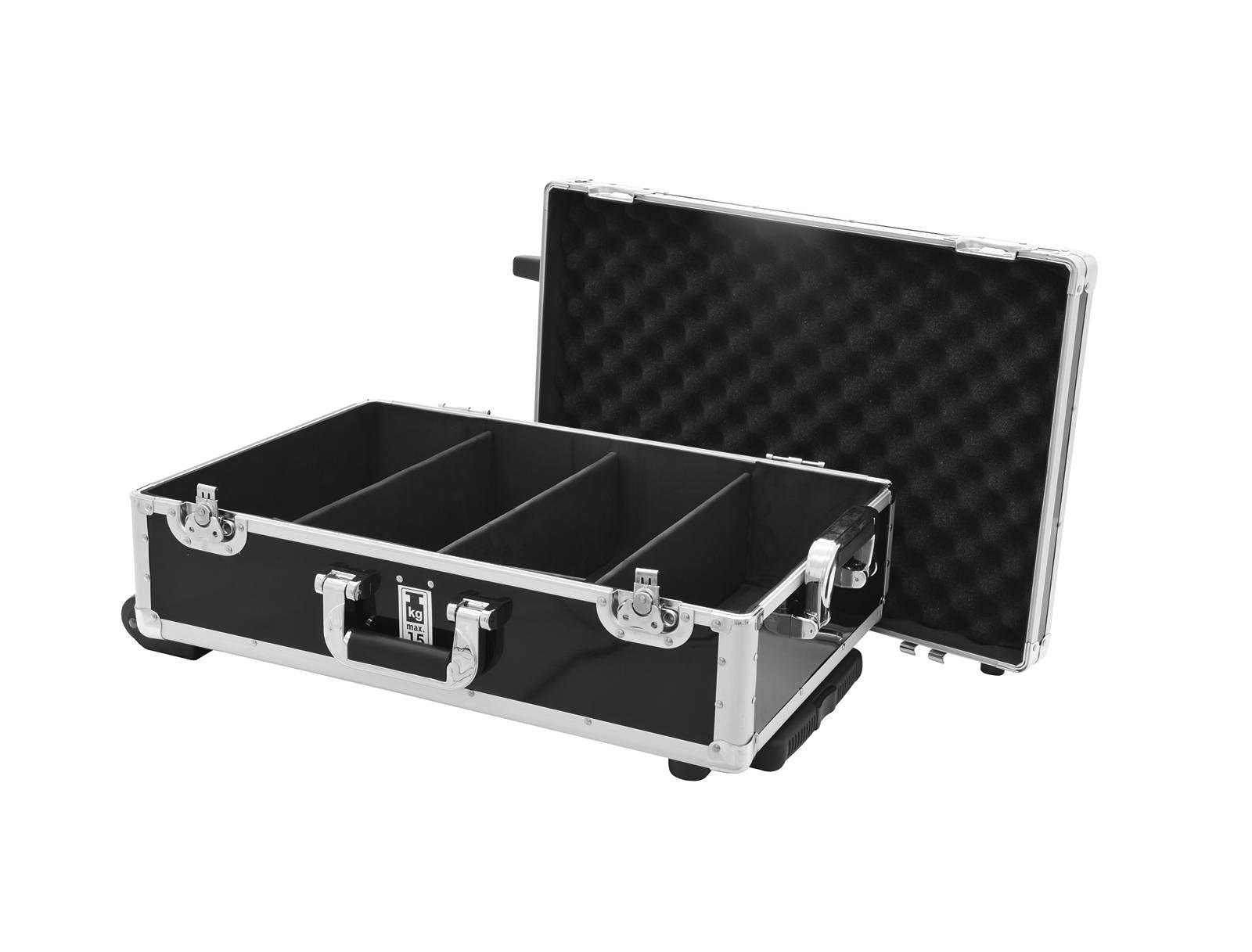 Roadinger 30122087 - Valigetta trolley per 120 CD, colore nero