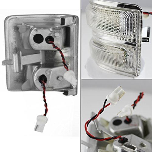Akkon - For 08-16 Ford Super Duty 2Pcs Clear Lens Amber Led Signal Towing Side Mirror Turn Signal Light #TOP1