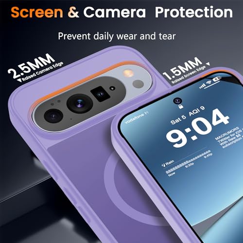 Image of WRJ Magnetic Case for Google Pixel 10 Pro XL 6.8-Inch,Taro Purple