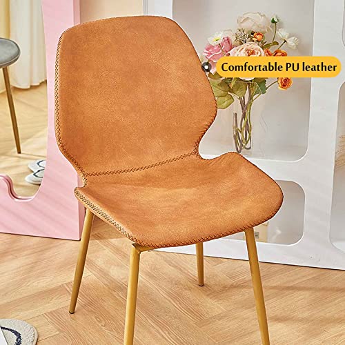 Chaises en simili cuir mat de qualité supérieure et métal noir