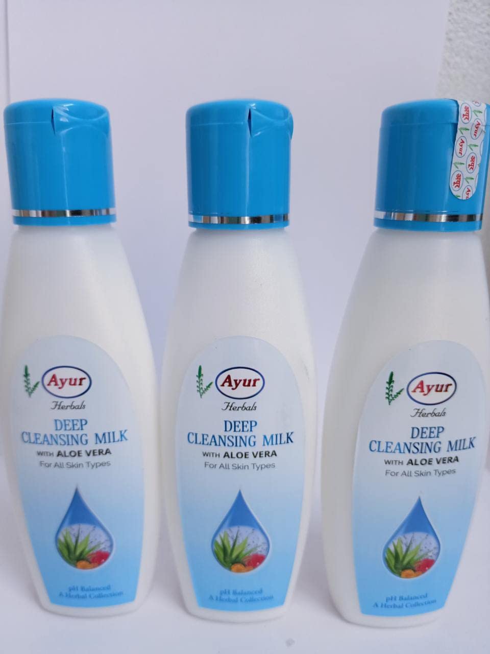 AyurHerbal Deep Pore Cleansing Milk 100ml 3.3oz (Pack of 3)