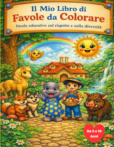 Il Mio Libro di Favole da Colorare: Favole educative sul rispetto e sulla diversità