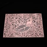 Photo Gallery zenzds 4-10 pezzi 30 * 45 cm tovagliette in pvc a foglia cava, resistenti, leggere e impermeabili per pranzi in cucina, riunioni di famiglia, matrimoni Photo Gallery zenzds 4-10 pezzi 30 * 45 cm tovagliette in pvc a foglia cava, resistenti, leggere e impermeabili per pranzi in cucina, riunioni di famiglia, matrimoni