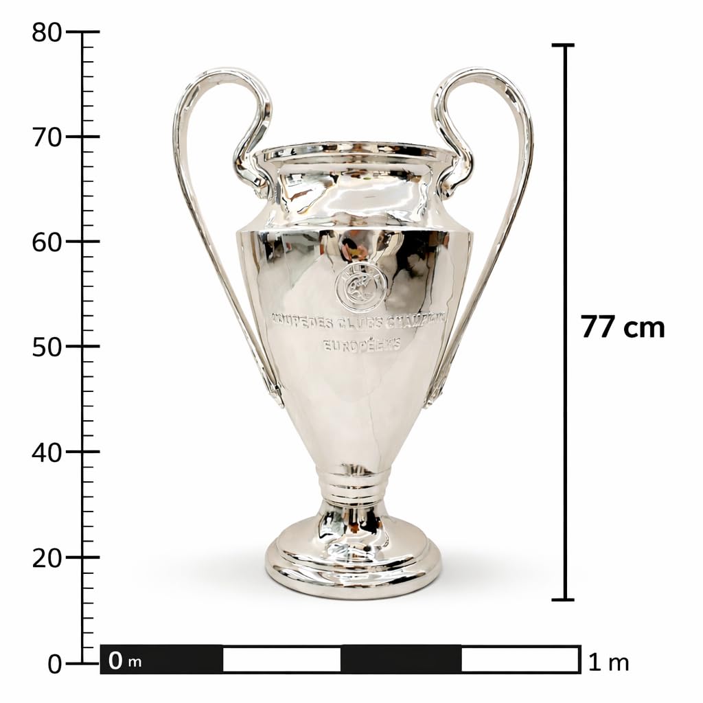 Champions League Trophy 2023 | Trofeo de la Copa de Campeones de Reproducción en Resina de 77 cm con Grabado Equipos ganadores