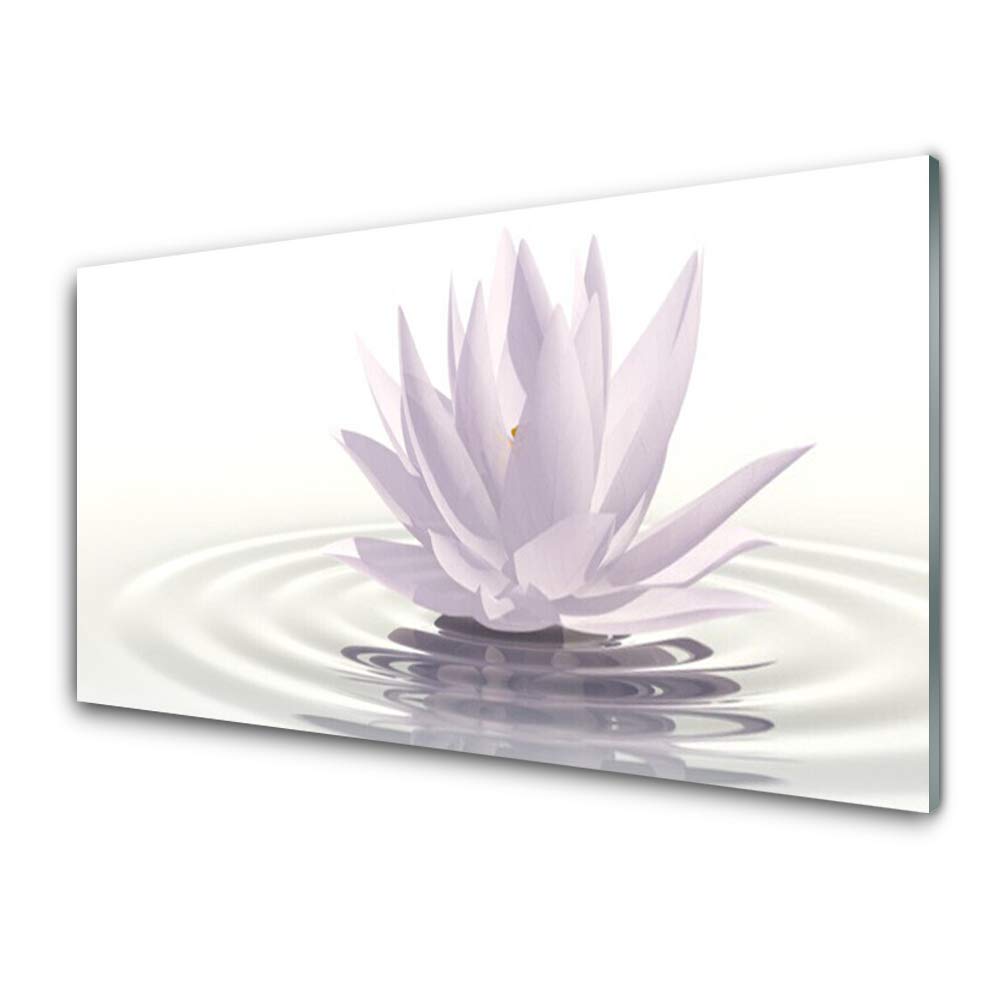 Fleur d'eau impression sur verre trempé Tulup pour créer un salon zen et élégant