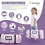 Nap Mat with Pillow Blanket Set: Sleeping Mats for Toddler Kids - Thick Large Roll up Slumber Bag for Daycare Preschool Kindergarten Boys Girls - Image 5