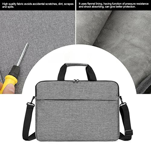 Laptop Bag 15.6inch Notebook Computer Briefcase Waterproof Shoulder Hand Carrying Case Grey2