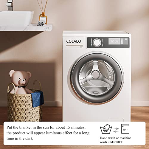 Cottebed Glow In The Dark Blankets For Girls Pink Fleece Flannel Throw Blanket Kids Gift Star Heart Blanket Children Fun Present Birthday Easter Christmas 50X60 #TOP6