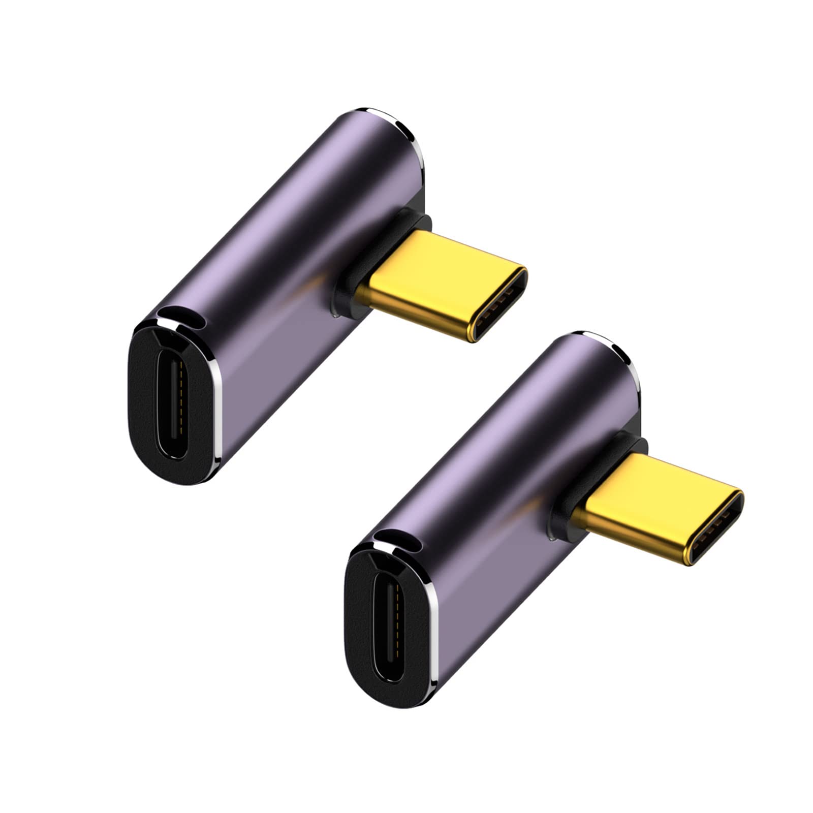USB-C 90° Adapter (3-teilig) – Unterstützt 240W, 8K@60Hz & 40 Gbit/s – Kompatibel Mit Steam Deck, Switch, Laptops & Mehr