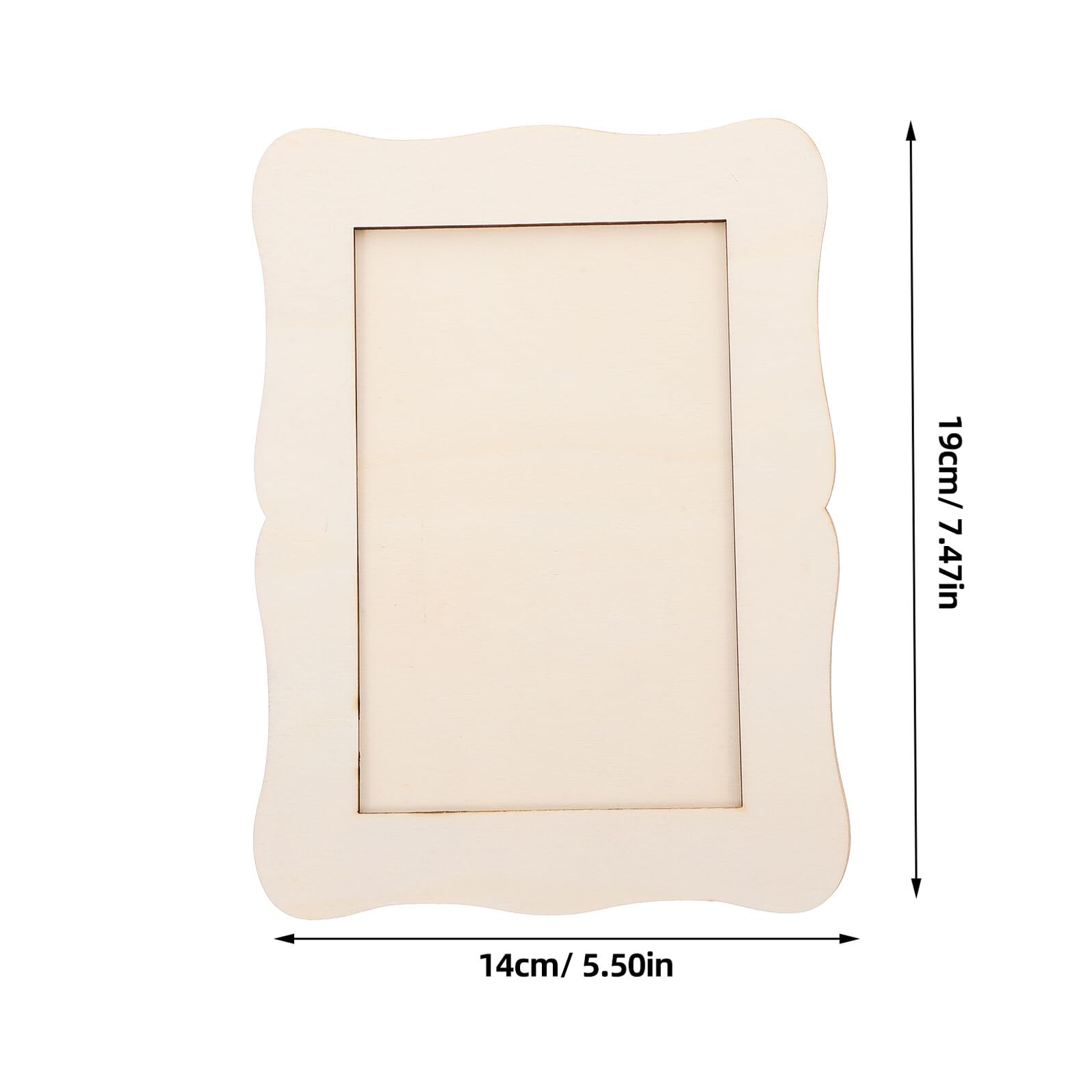 Alasum 15 Cornici per Foto in Legno Vuote Verniciabili per Fai da Te Supporto, Kit Creativo per Artigianato e Decorazioni di Compleanno