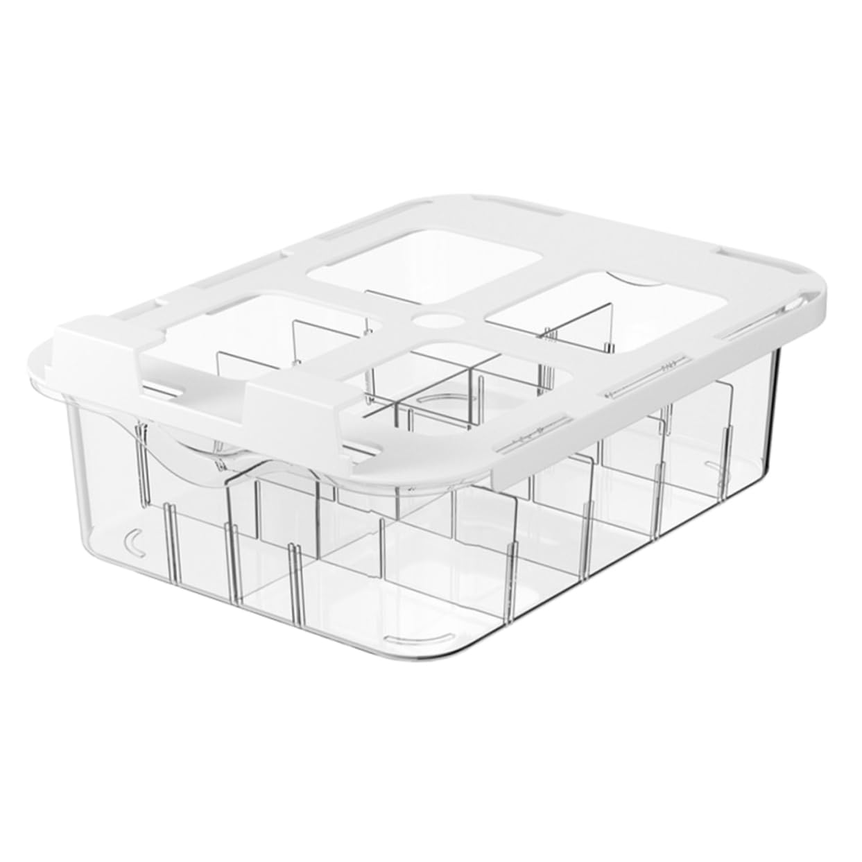 Closet Socks Holder Drawer Organizer Bins Underwear Storage Box Adhesive Transparent Practical Design