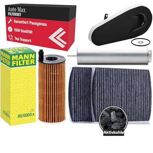 Filterset Inspektionspaket für BMW 5er | Diesel N47 | 518d (143 PS) 520d (184 PS) | F10 F11 | Ölfilter | Luftfilter | Innenraumfilter | Kraftstofffilter | Aktivkohle Filterset Inspektionspaket für BMW 5er | Diesel N47 | 518d (143 PS) 520d (184 PS) | F10 F11 | Ölfilter | Luftfilter | Innenraumfilter | Kraftstofffilter | Aktivkohle